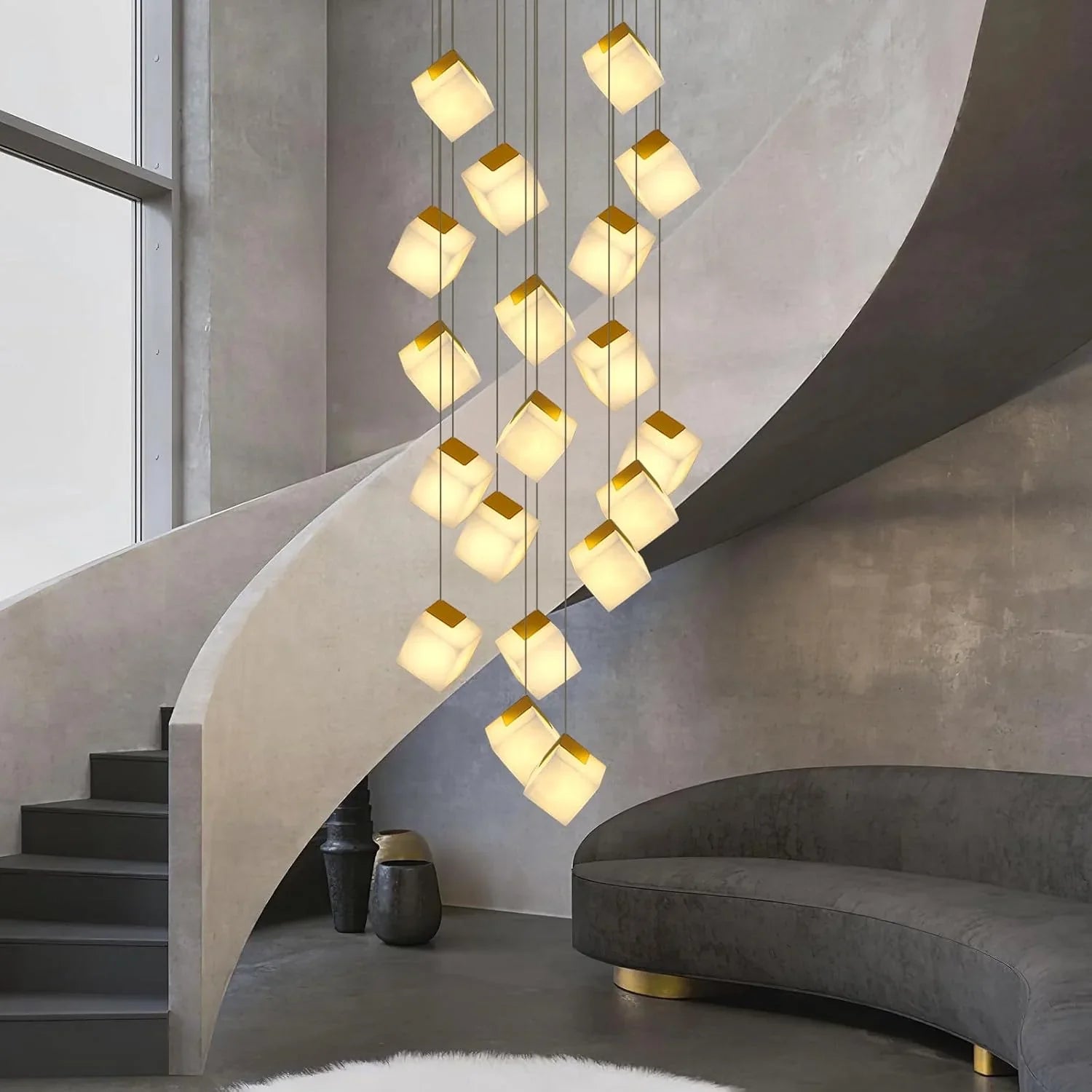 How to balance alabaster chandelier fix