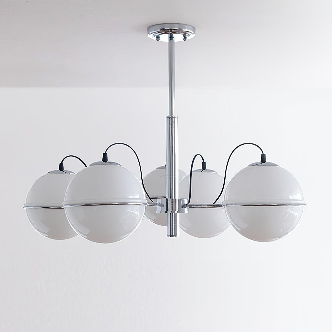 McCarren Chandelier ∅ 20.5″ - Bend, Marshmallow Chandelier-1-Luxehomezone