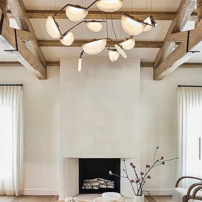 Enceladus Alabaster Chandelier 138"W