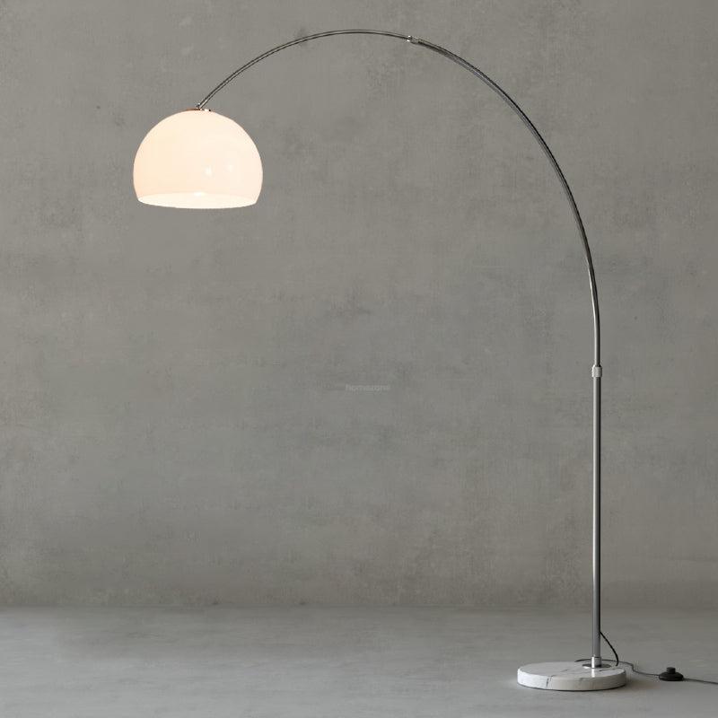 Sneedville Arched Floor Lamp W 59″ - Alabaster-1-Luxehomezone