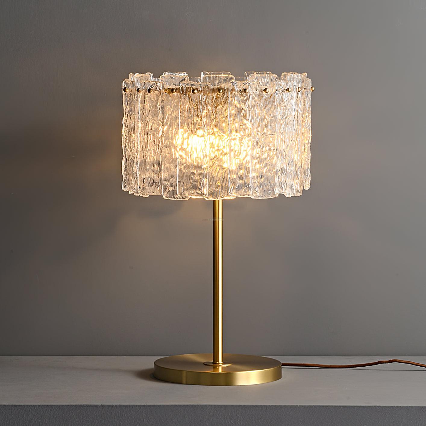 Skylar Table Lamp ∅ 13.7″ - Frosted-1-Luxehomezone