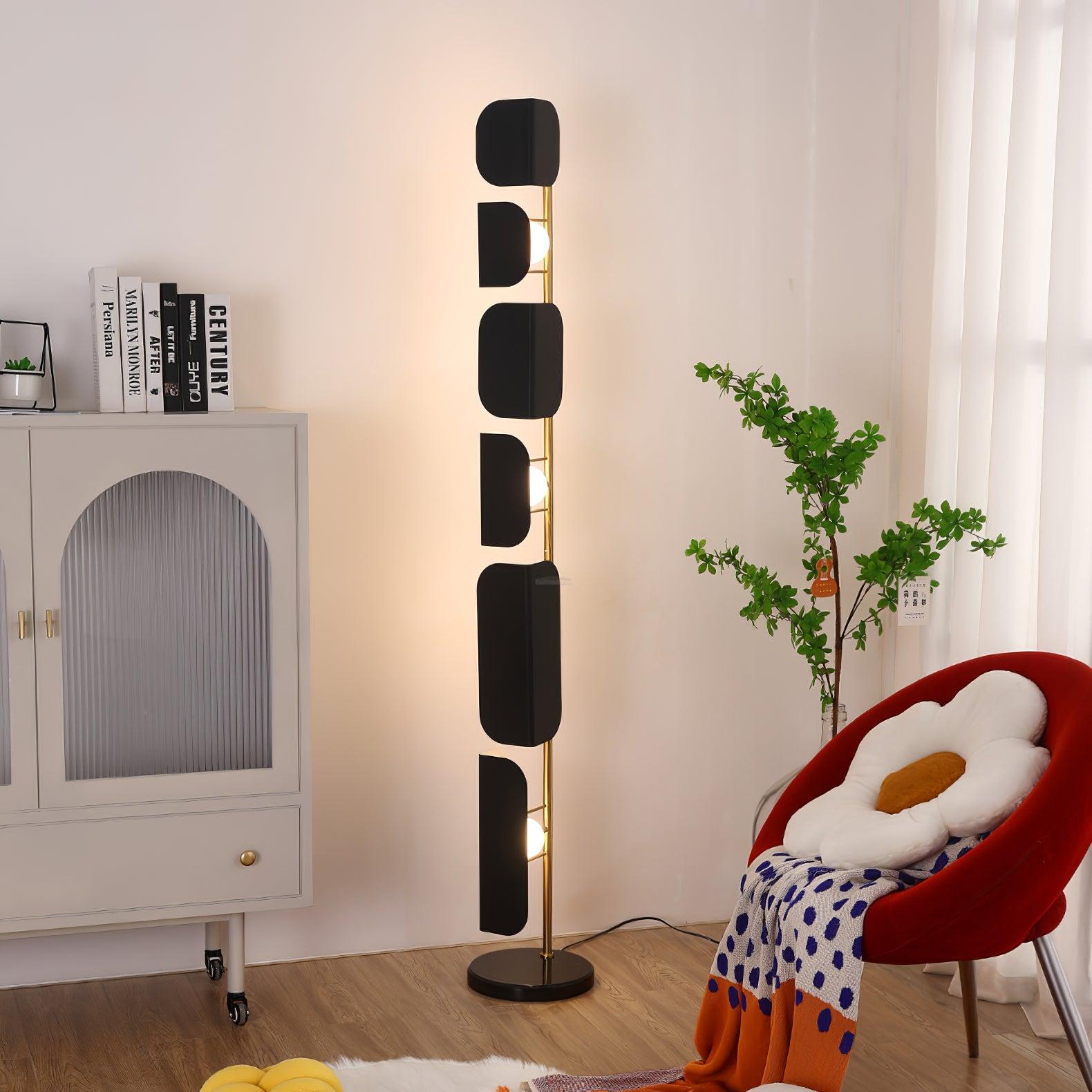 Leagan Floor Lamp  ∅ 11.8″ - Pillar-1-Luxehomezone