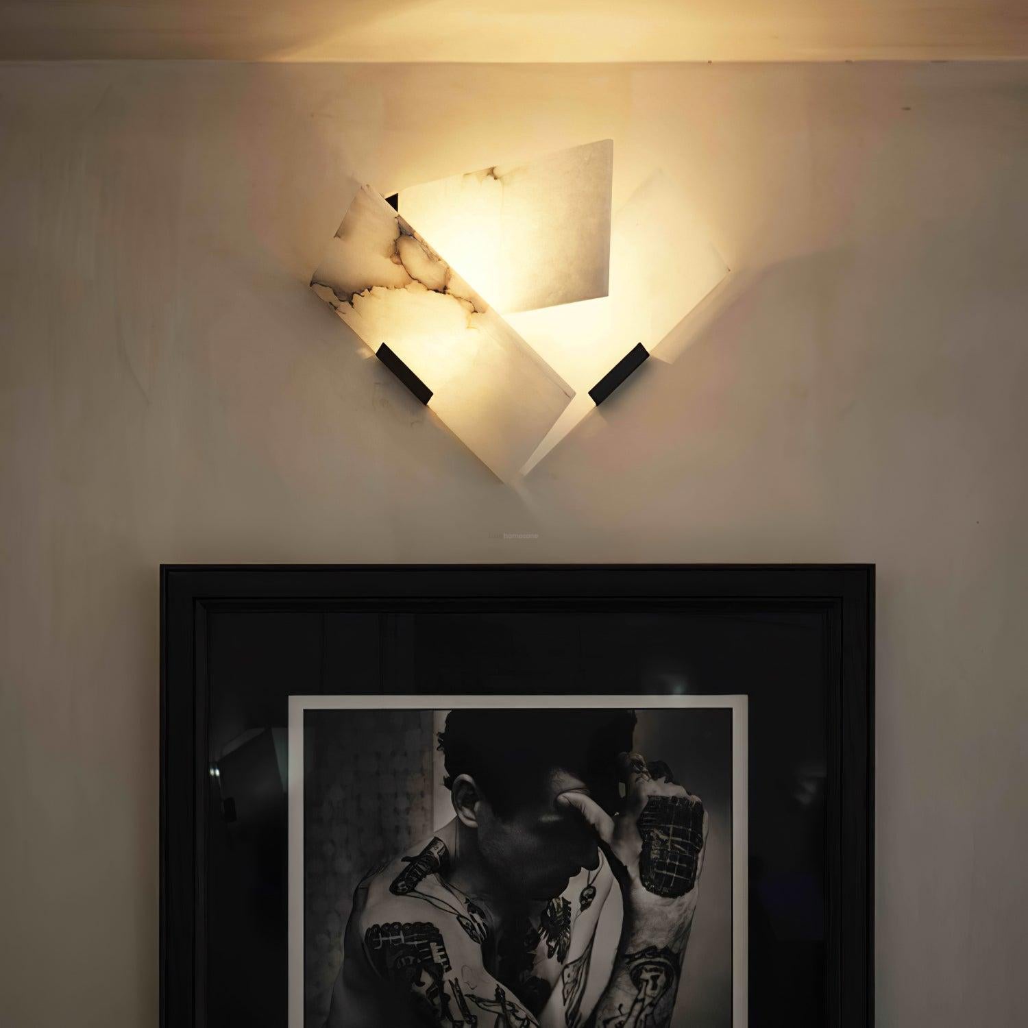 Fly Alabaster Wall Sconce - Alabaster, Alabaster Wall Lamp-1-Luxehomezone