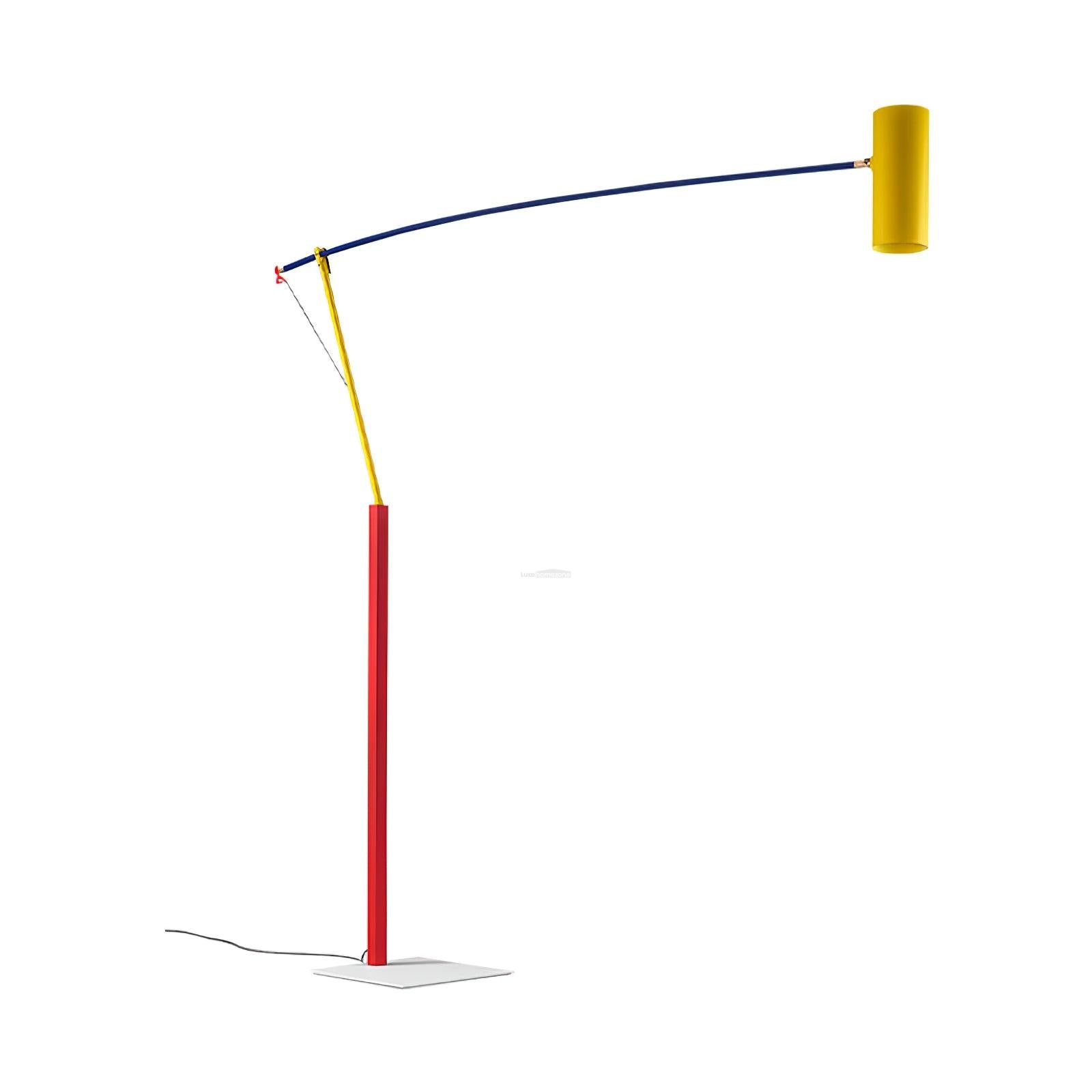 Ettorino Floor Lamp - Alonso, Flexible, Red & Yellow & Blue-1-Luxehomezone