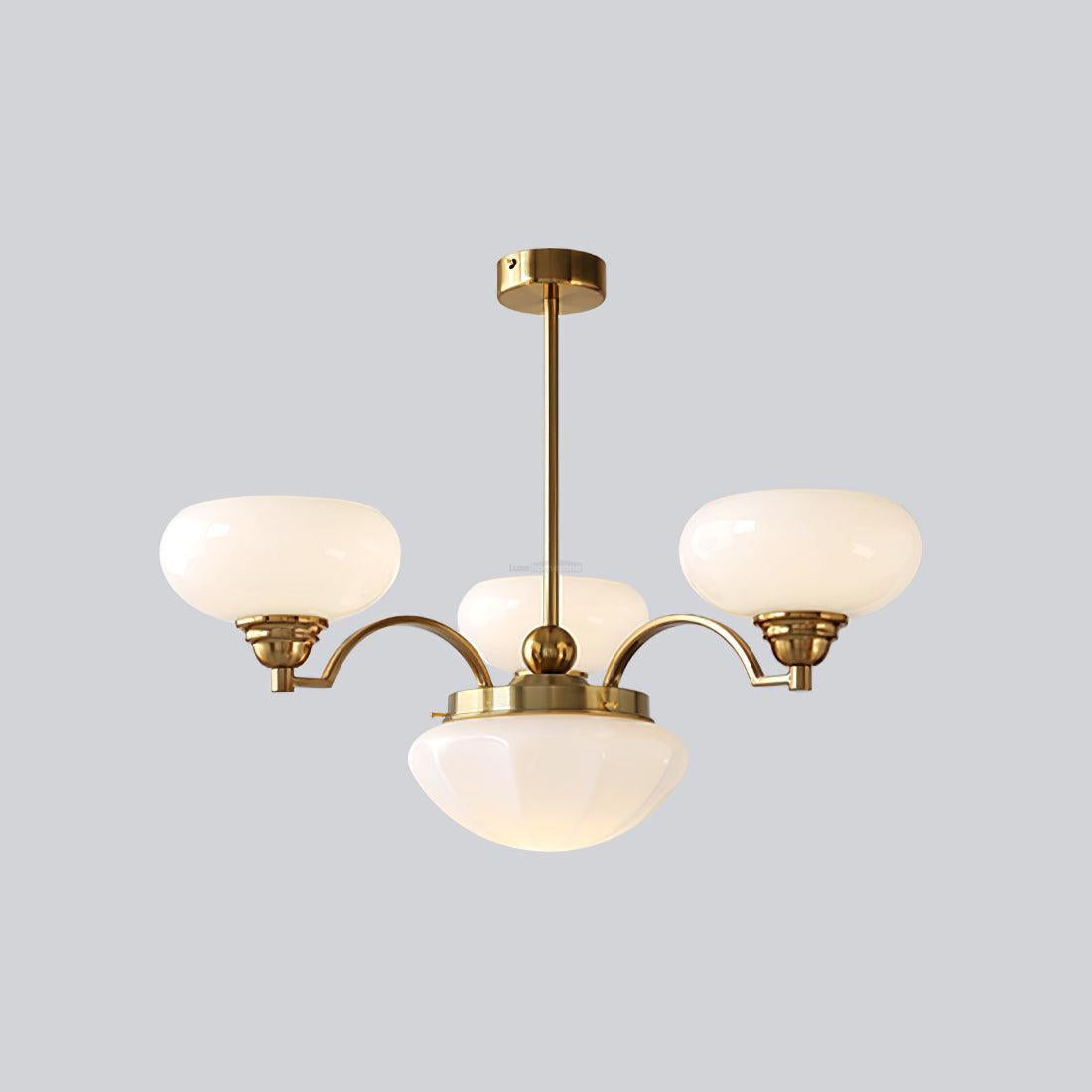 Warre Chandelier ∅ 26.5″ - Bend, Marshmallow Chandelier-1-Luxehomezone