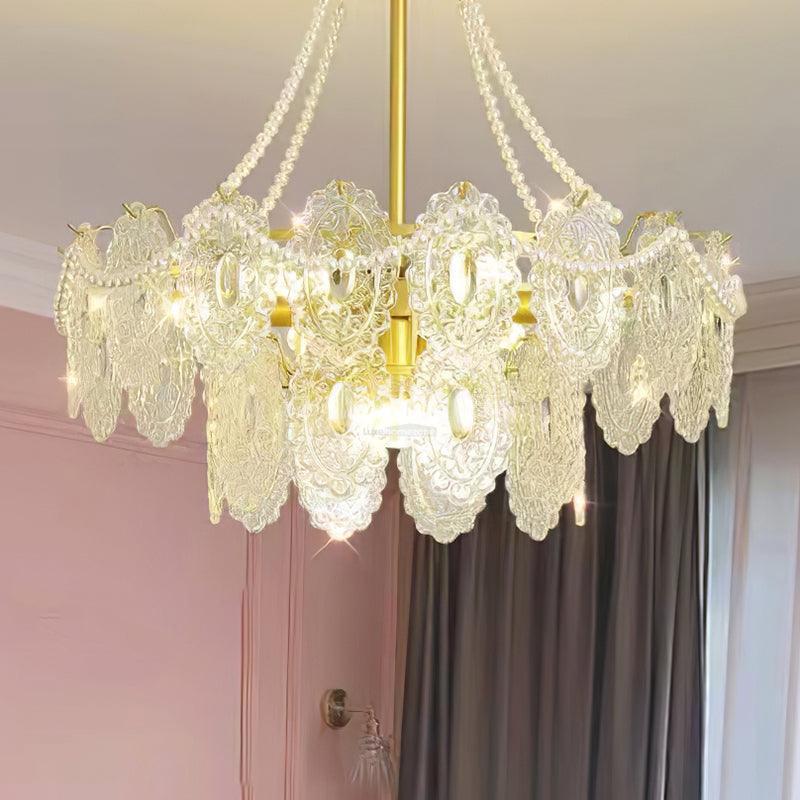 Pearls Glass Chandelier Φ 19.7″~31.5'' - Cylinder-1-Luxehomezone