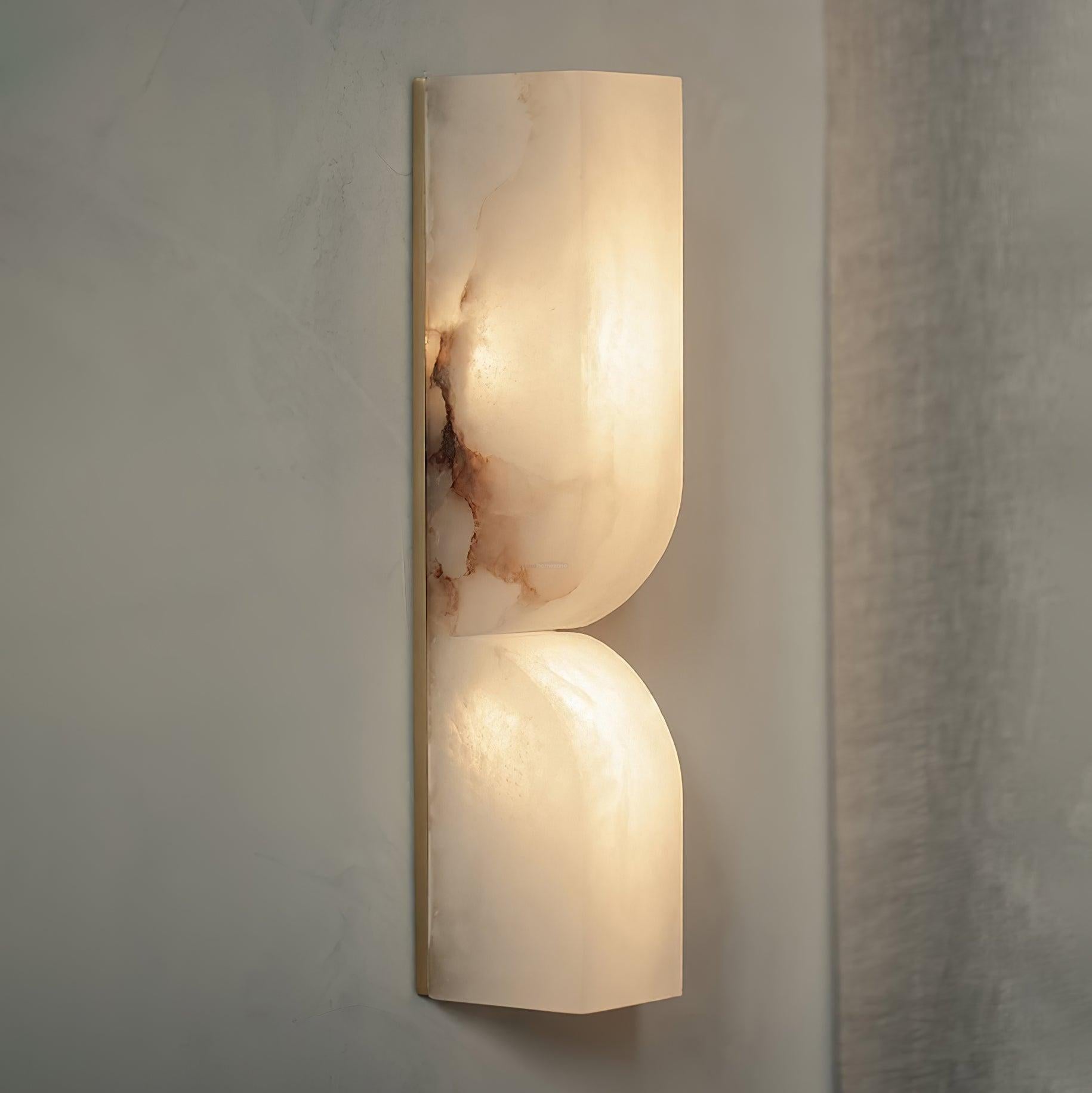 Alabaster Essence Wall Sconce L - Alabaster, Alabaster Wall Lamp-1-Luxehomezone