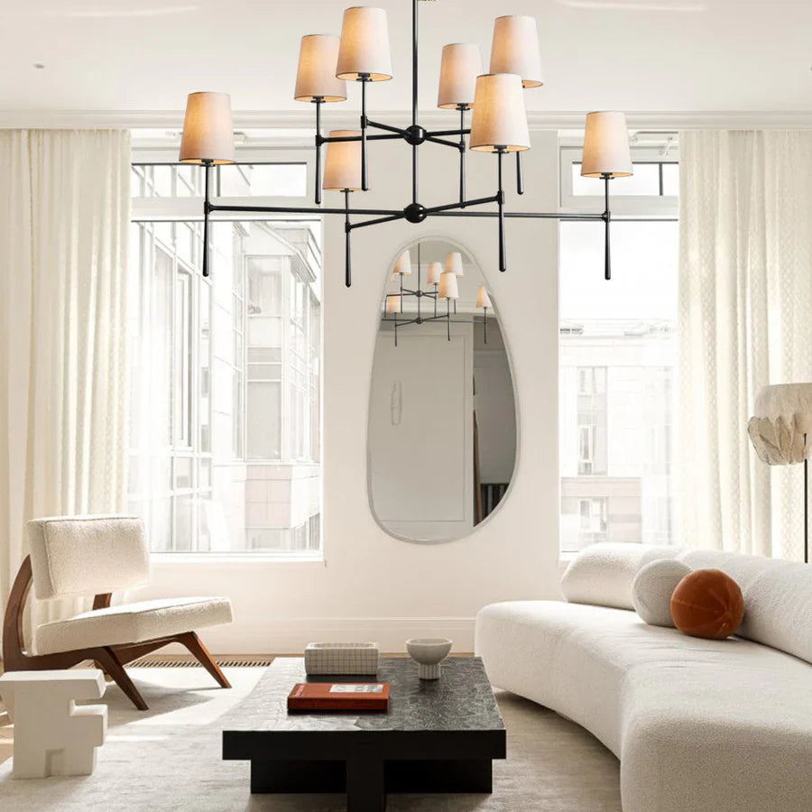 Rhodes 2-Tier Round Chandelier 48"