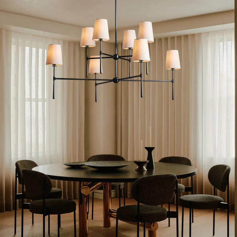Rhodes 2-Tier Round Chandelier 48"