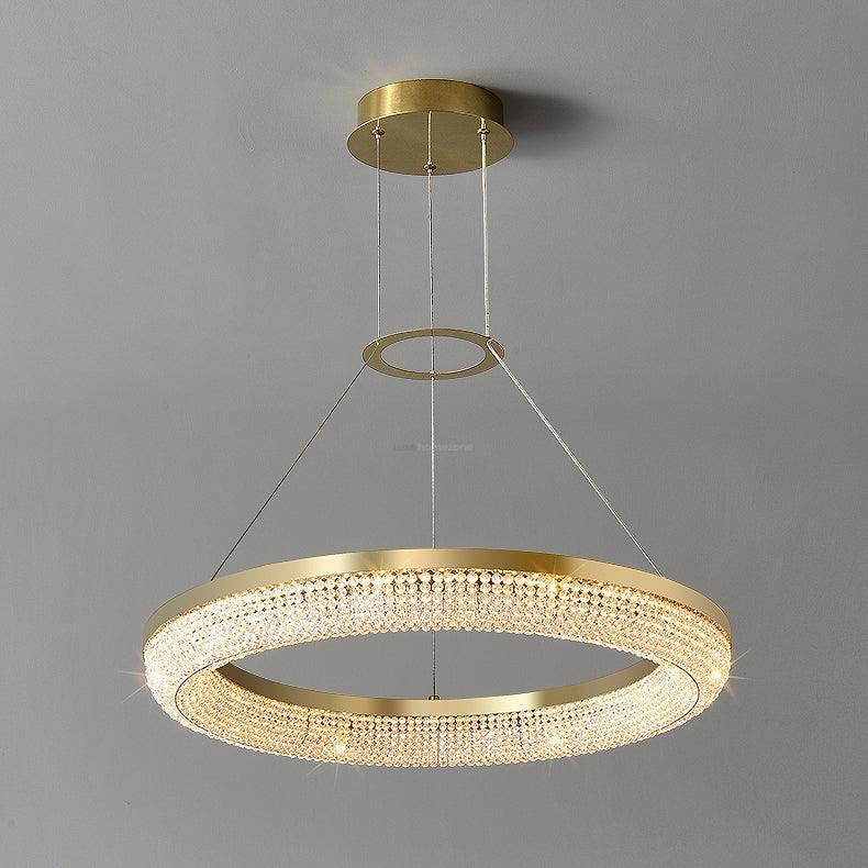 Round Crystal Ring Chandeliers - Luxehomezone