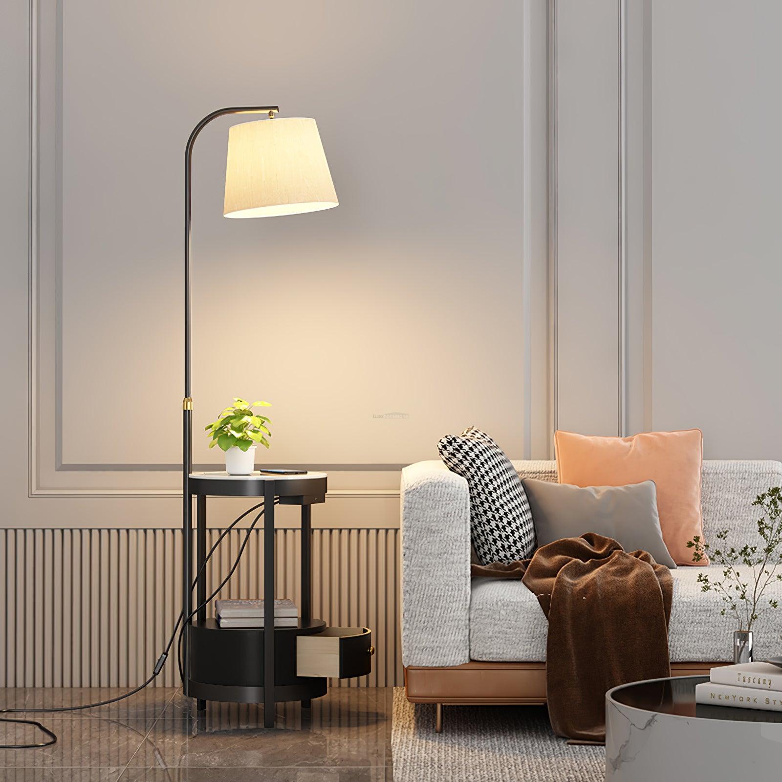 Lilah Floor Lamp ∅ 13.8″ - Luxehomezone