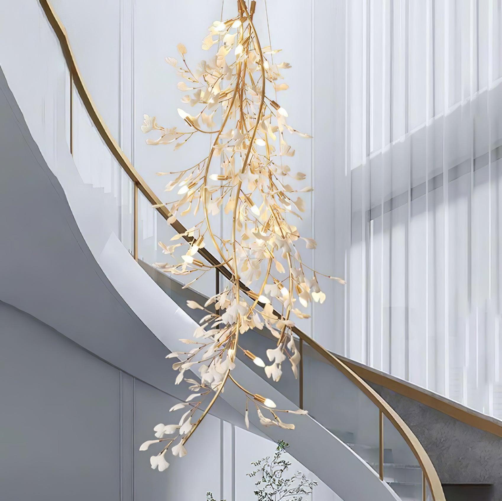 Gingko Long Branch Type Chandelier - Gingko, Gingko Chandelier-1-Luxehomezone