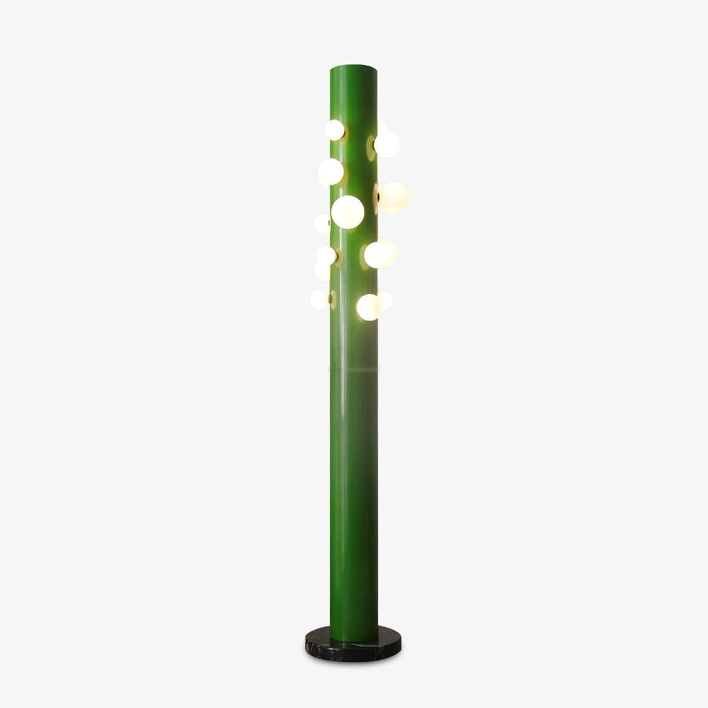 Green Apes Floor Lamp ∅ 11.8″ - Pillar-1-Luxehomezone