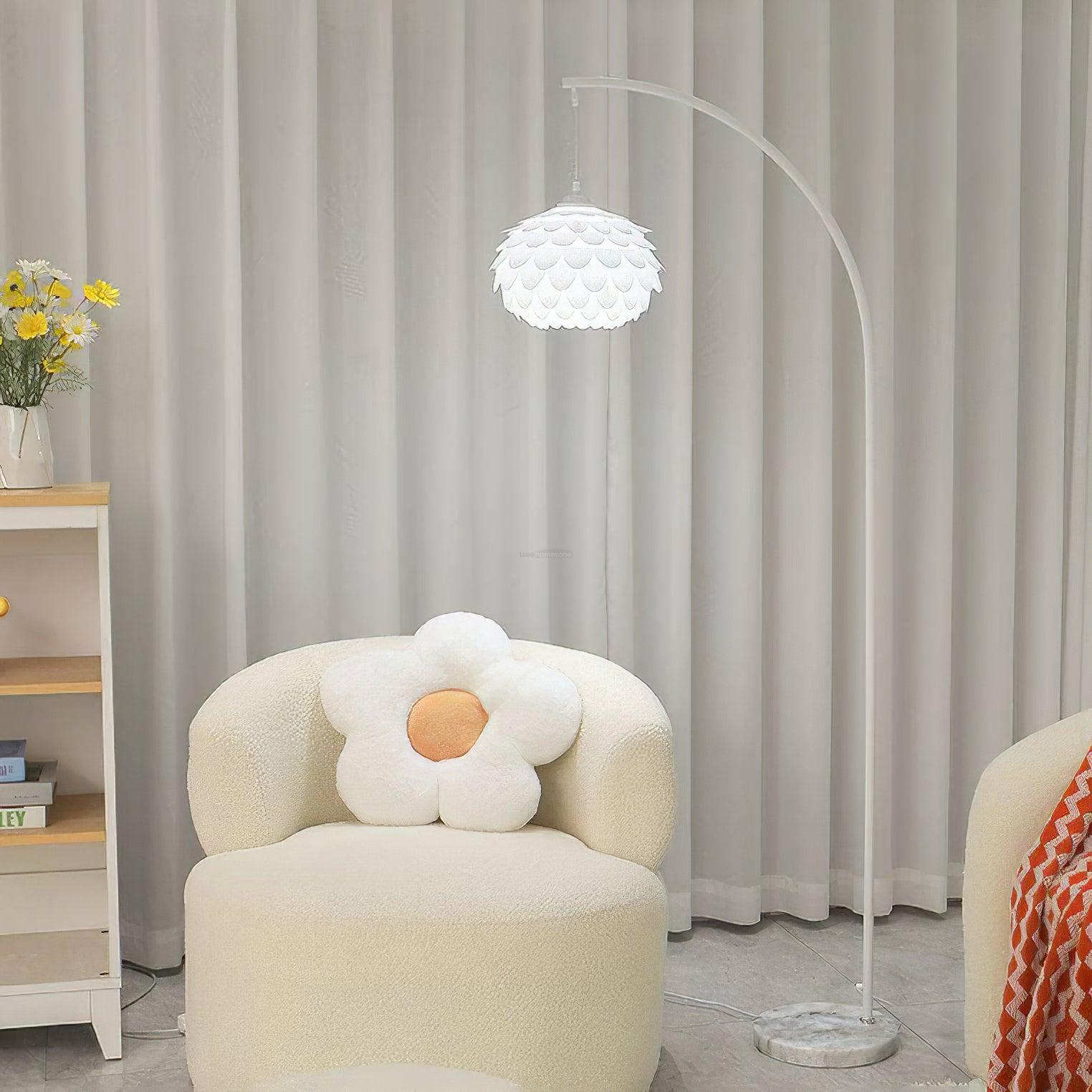 Linterna Arch Floor Lamp ∅ 27.6″ - White-1-Luxehomezone