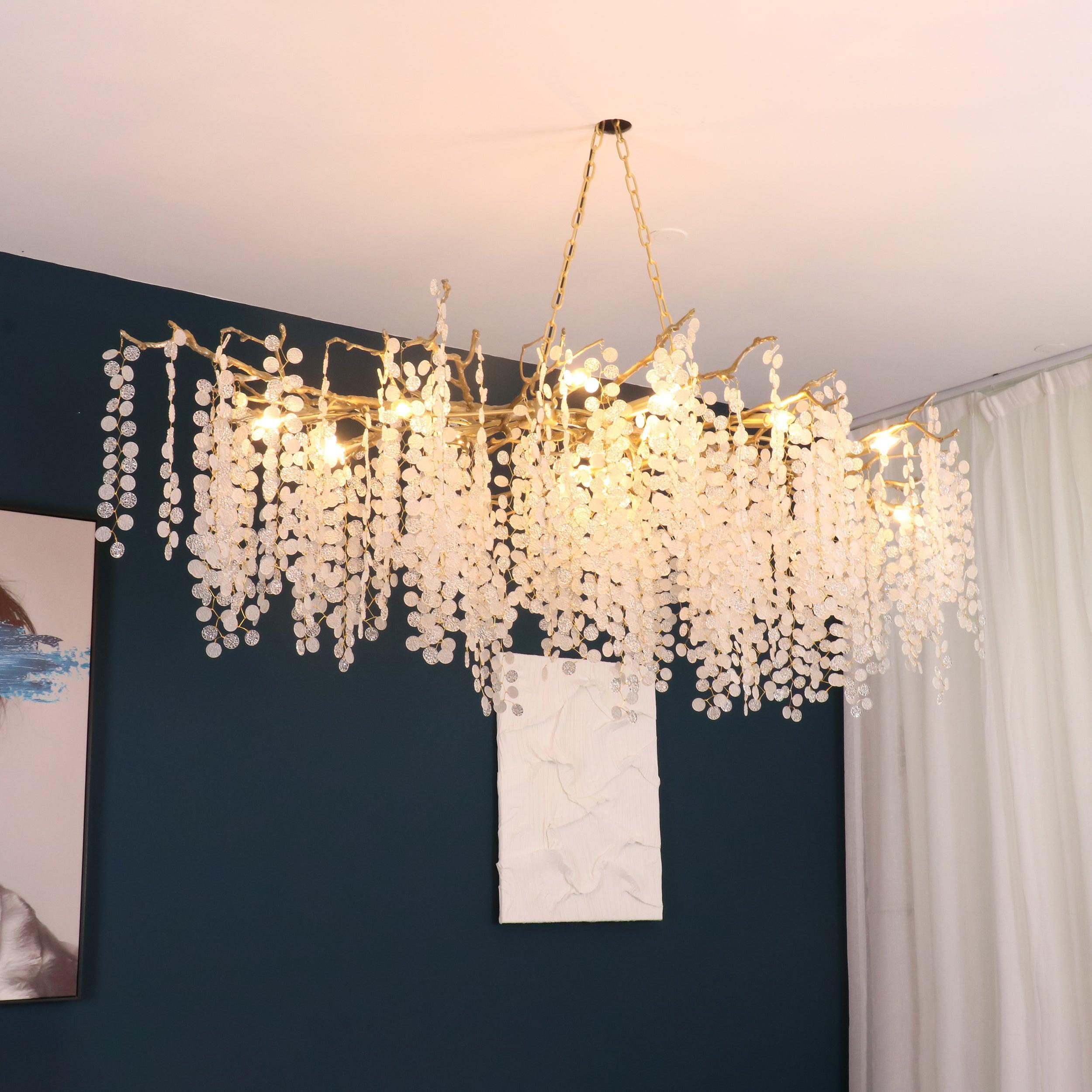 Shiro Noda Crystal Type Chandelier - Branch-1-Luxehomezone