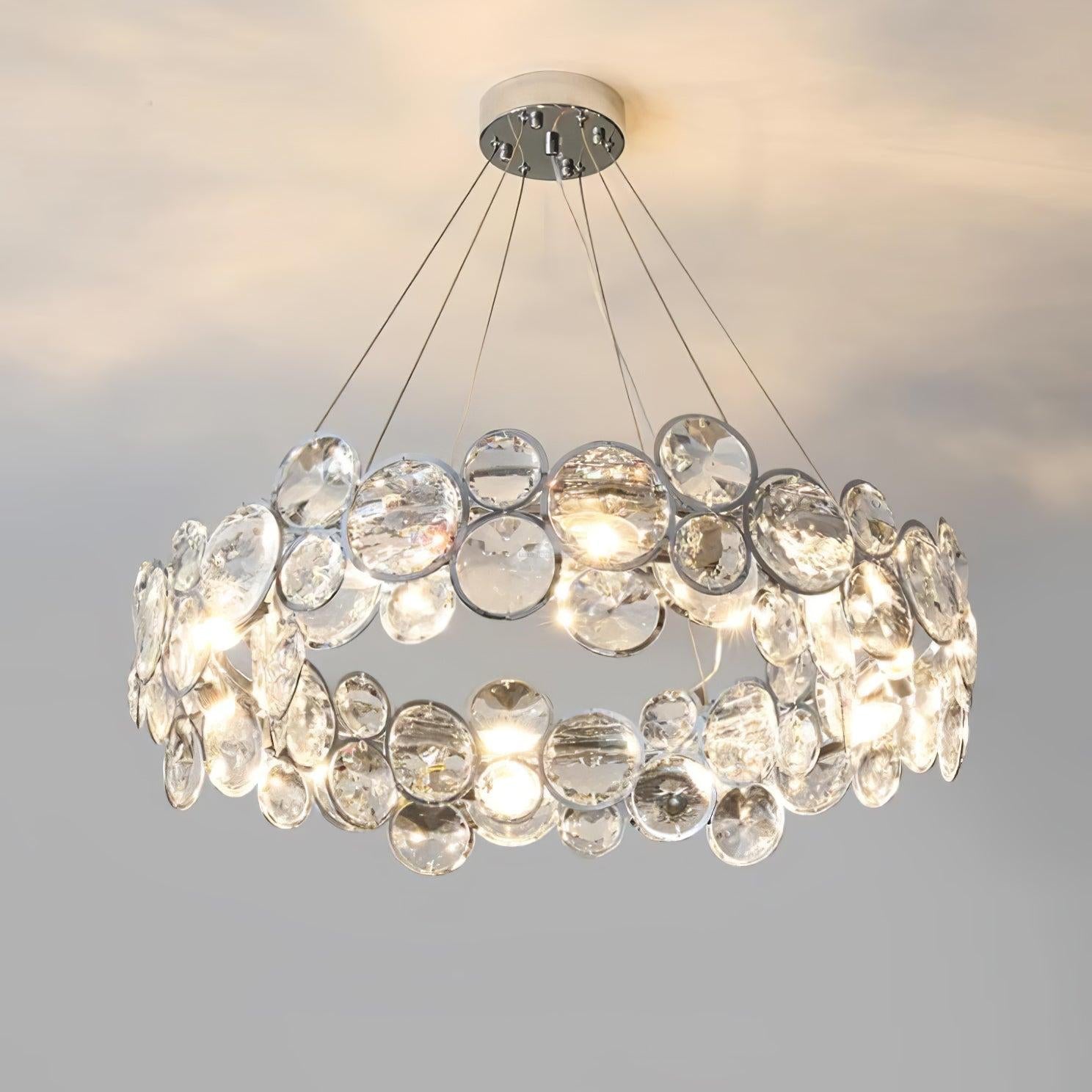 Chrome Crystal Chandelier - Crystals-1-Luxehomezone