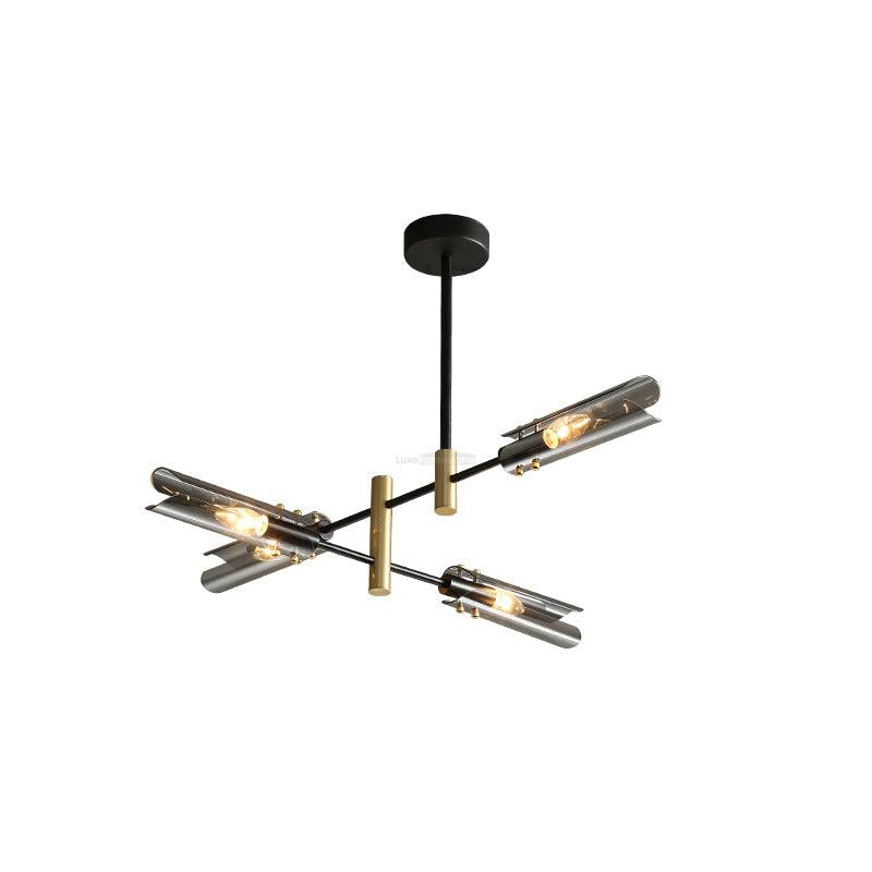Astrid Double Chandelier with 4/6/8 heads - Tube-1-Luxehomezone