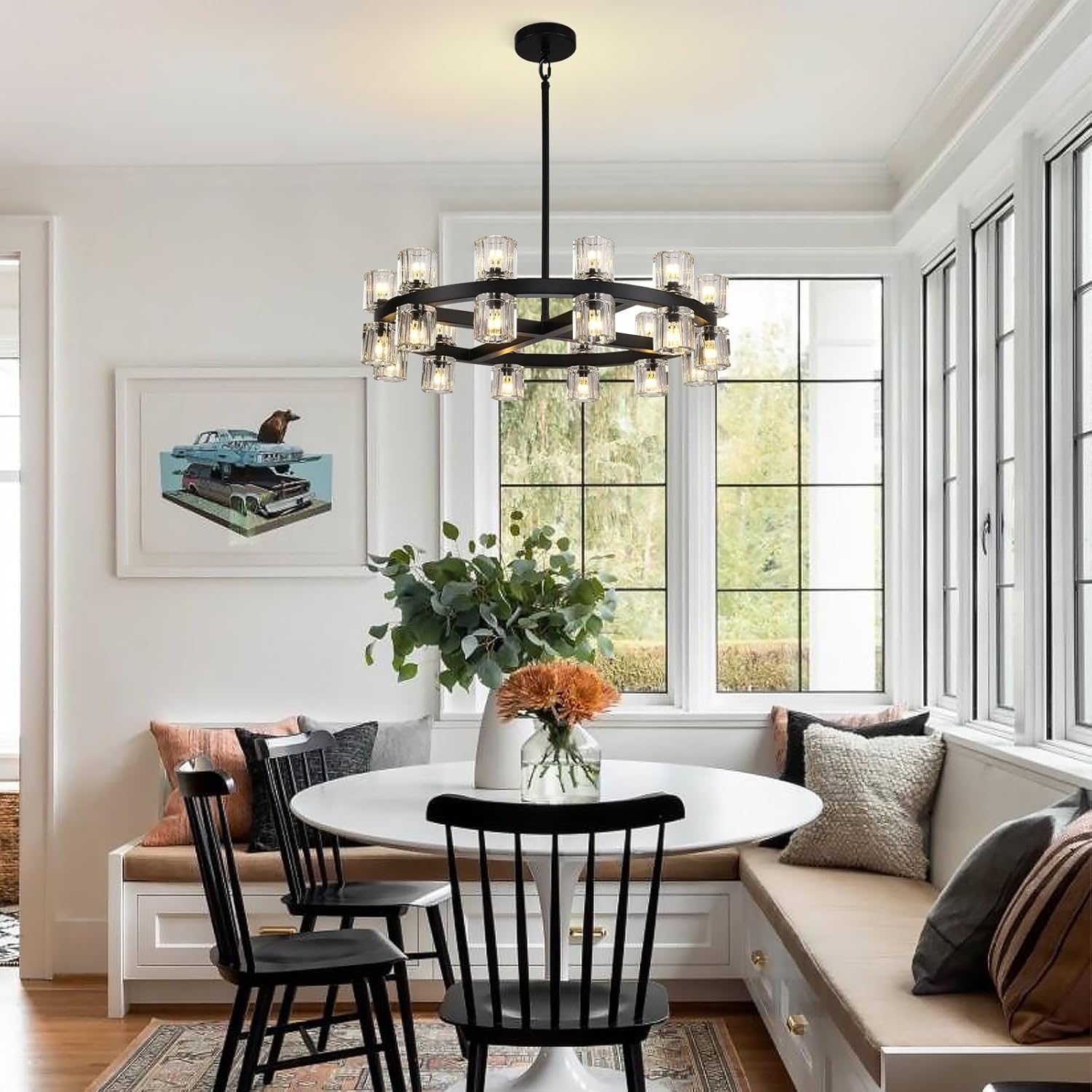 Glowra Round Chandelier 24"