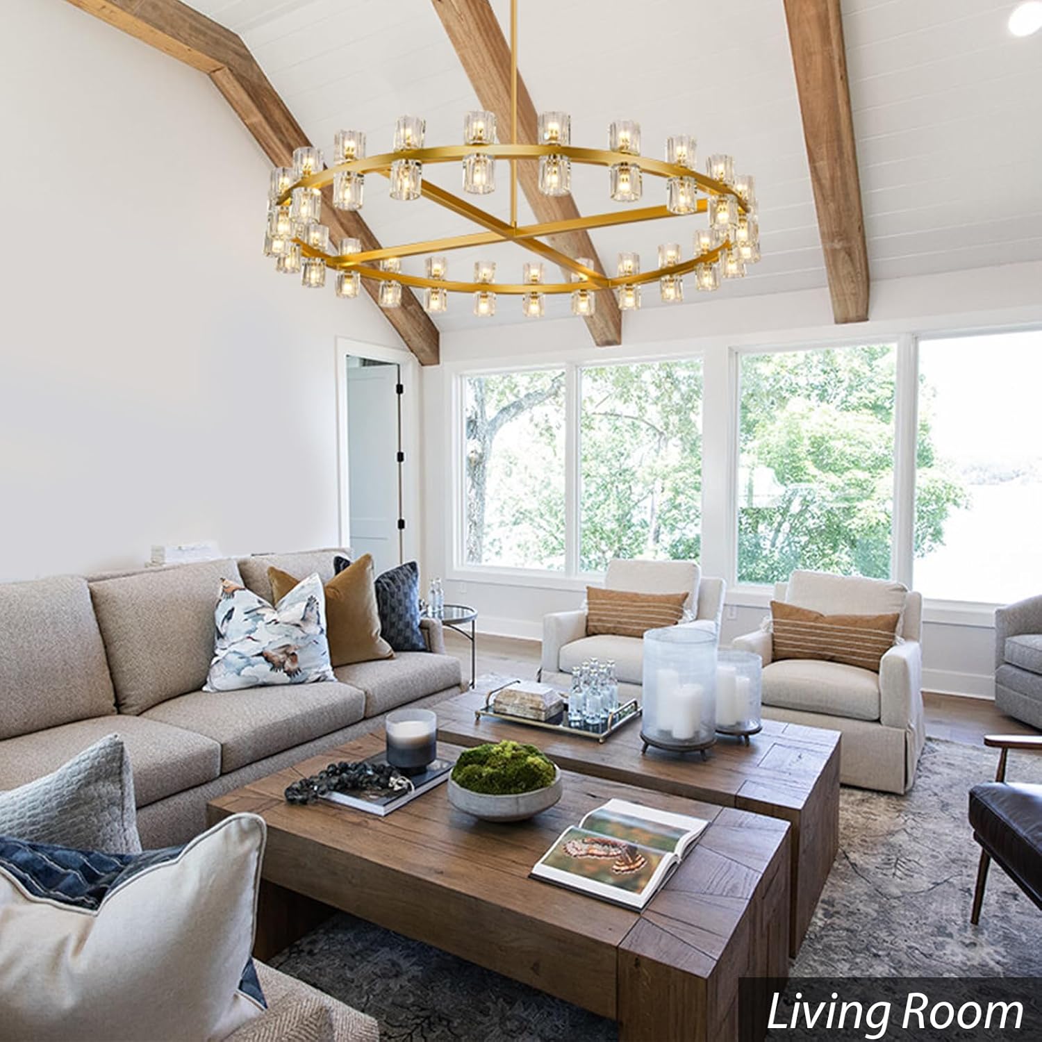 Glowra Round Chandelier 48"