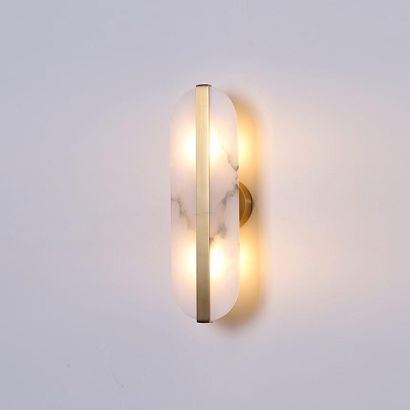 Stone Alabaster LED Wall Sconce - Alabaster, Alabaster Wall Lamp-1-Luxehomezone