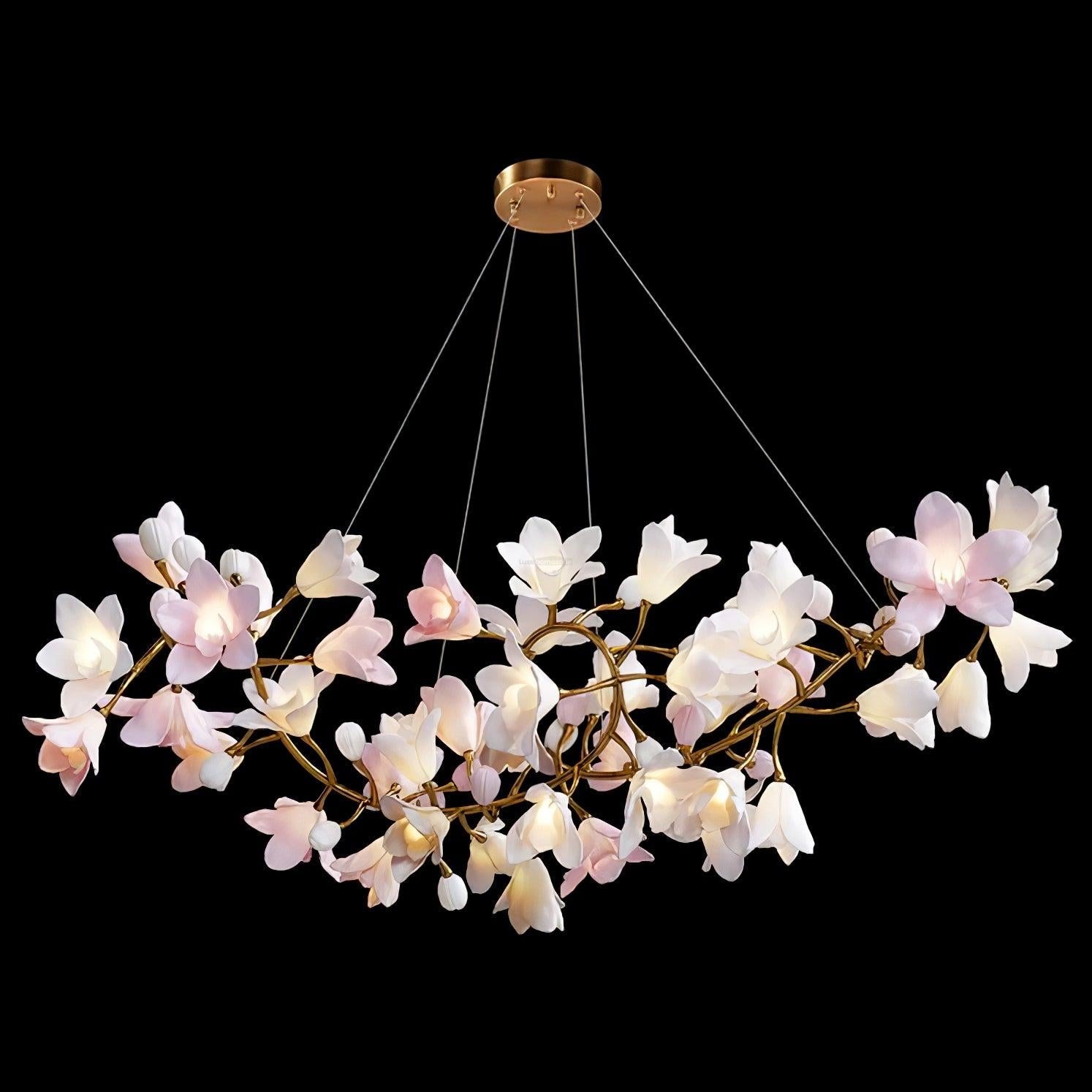 Circular Flower Blossom Chandelier - Karen-1-Luxehomezone