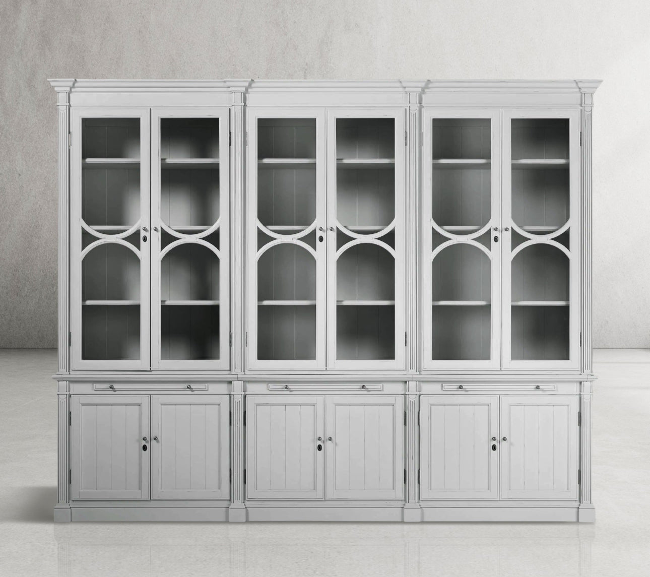 Athus Modular Triple Display Cabinet