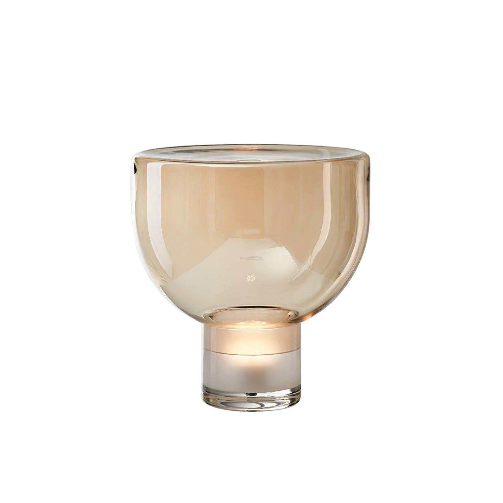 Aella Table Lamp  ∅ 12.5″ ∅ 14.9″ - Art Glass-1-Luxehomezone