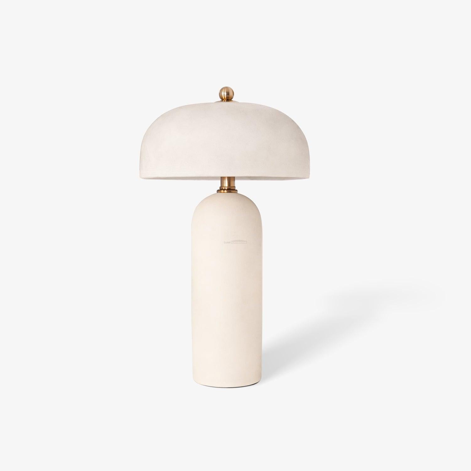 Fungi Glow Table Light - Kaya Ceramics, White-1-Luxehomezone