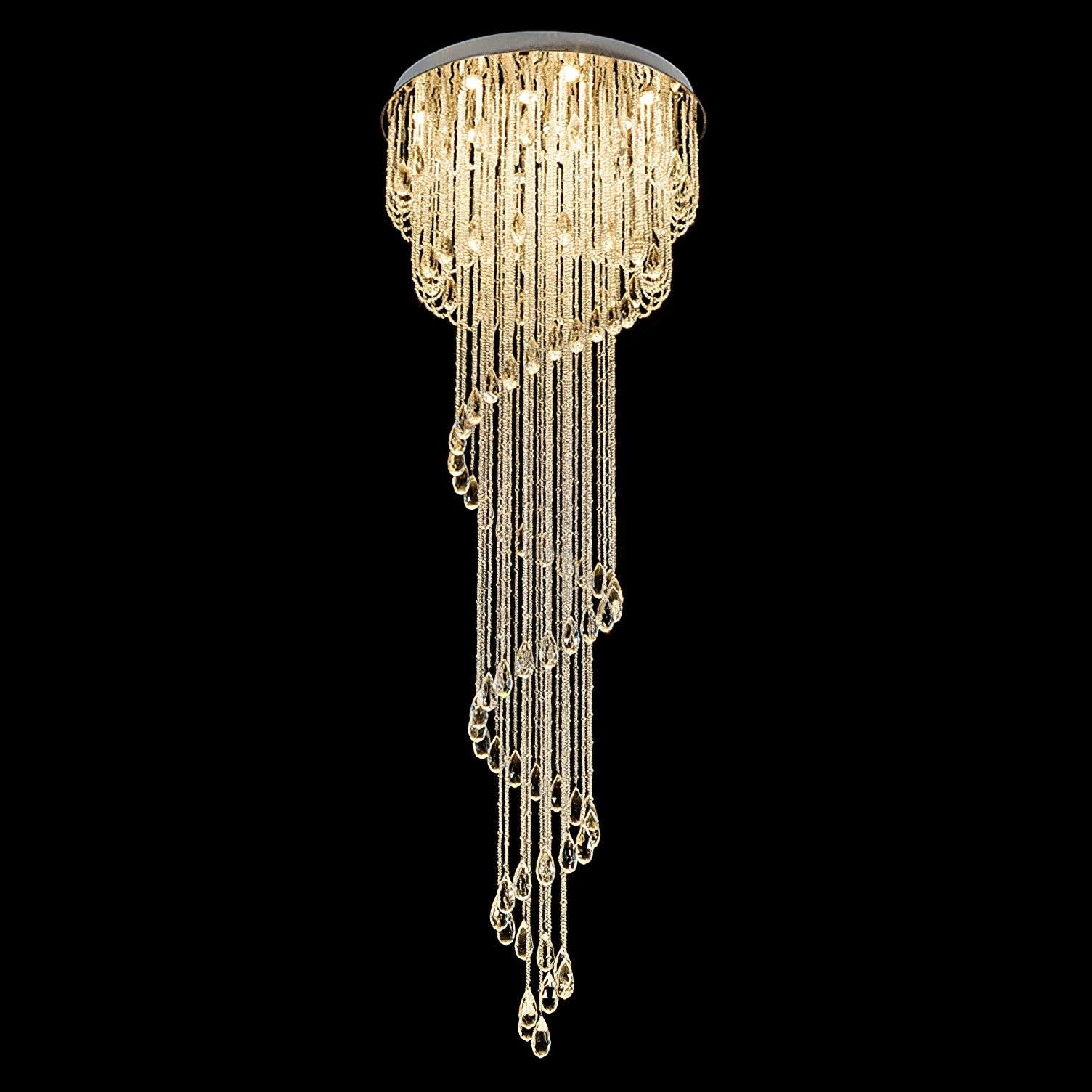 Classic Symphony Spiral Round Chandelier - Helia-1-Luxehomezone