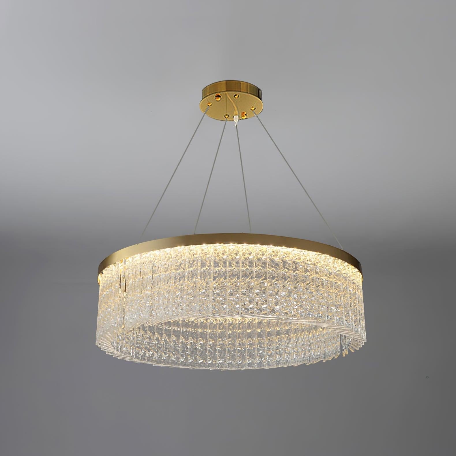 Halo Crystal Round Chandelier - Crystals-1-Luxehomezone