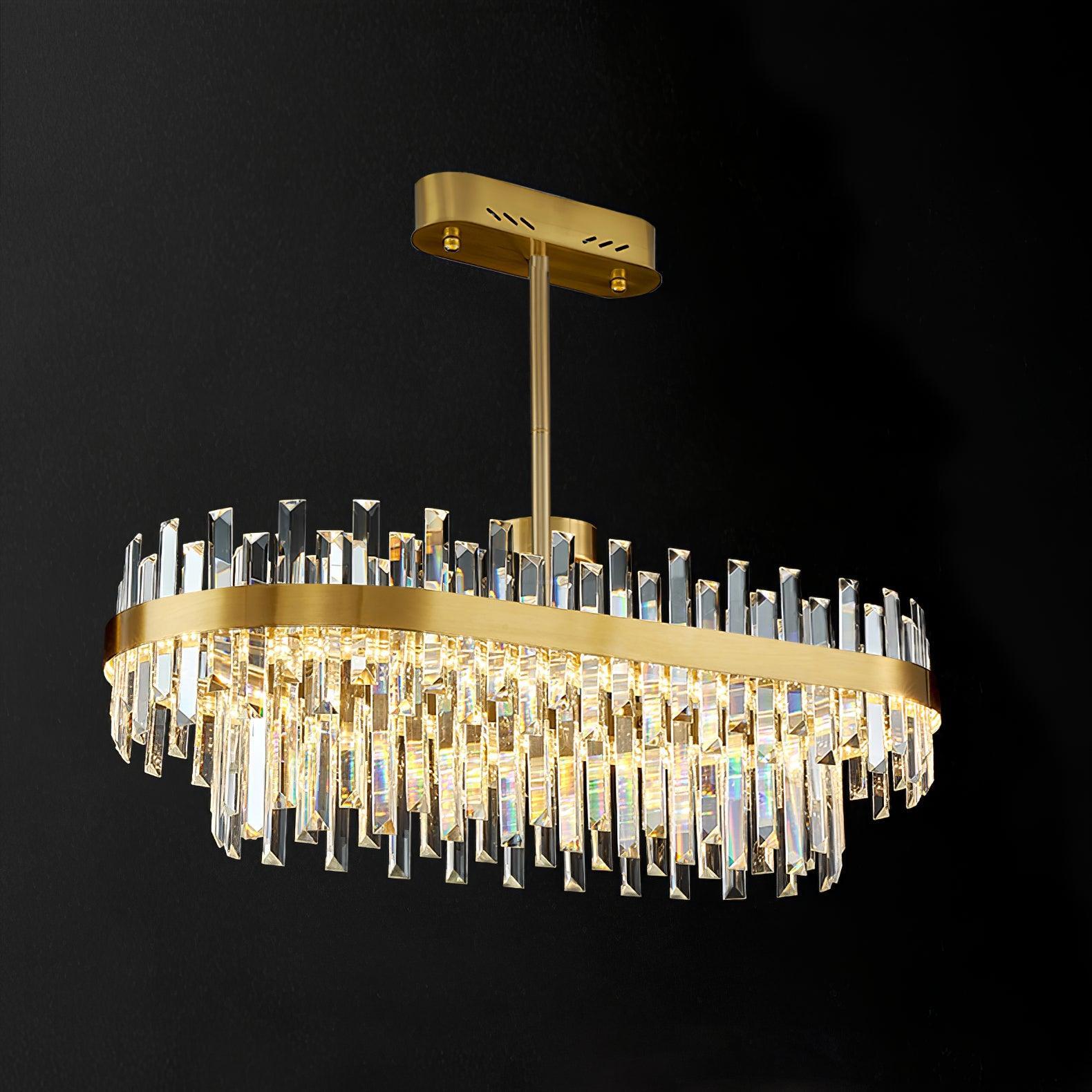Drum Glass Chandelier  ∅ 23.6″~39.4'' - Luxehomezone
