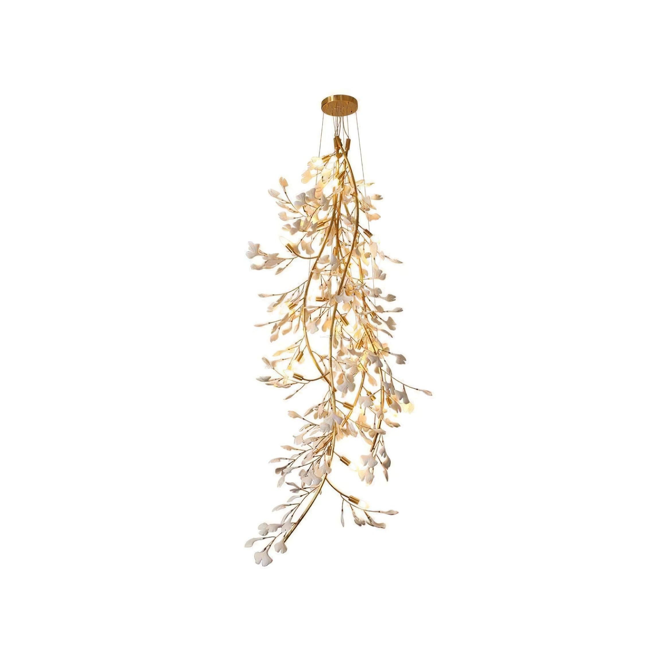 Gingko Long Branch Type Chandelier - Gingko, Gingko Chandelier-1-Luxehomezone
