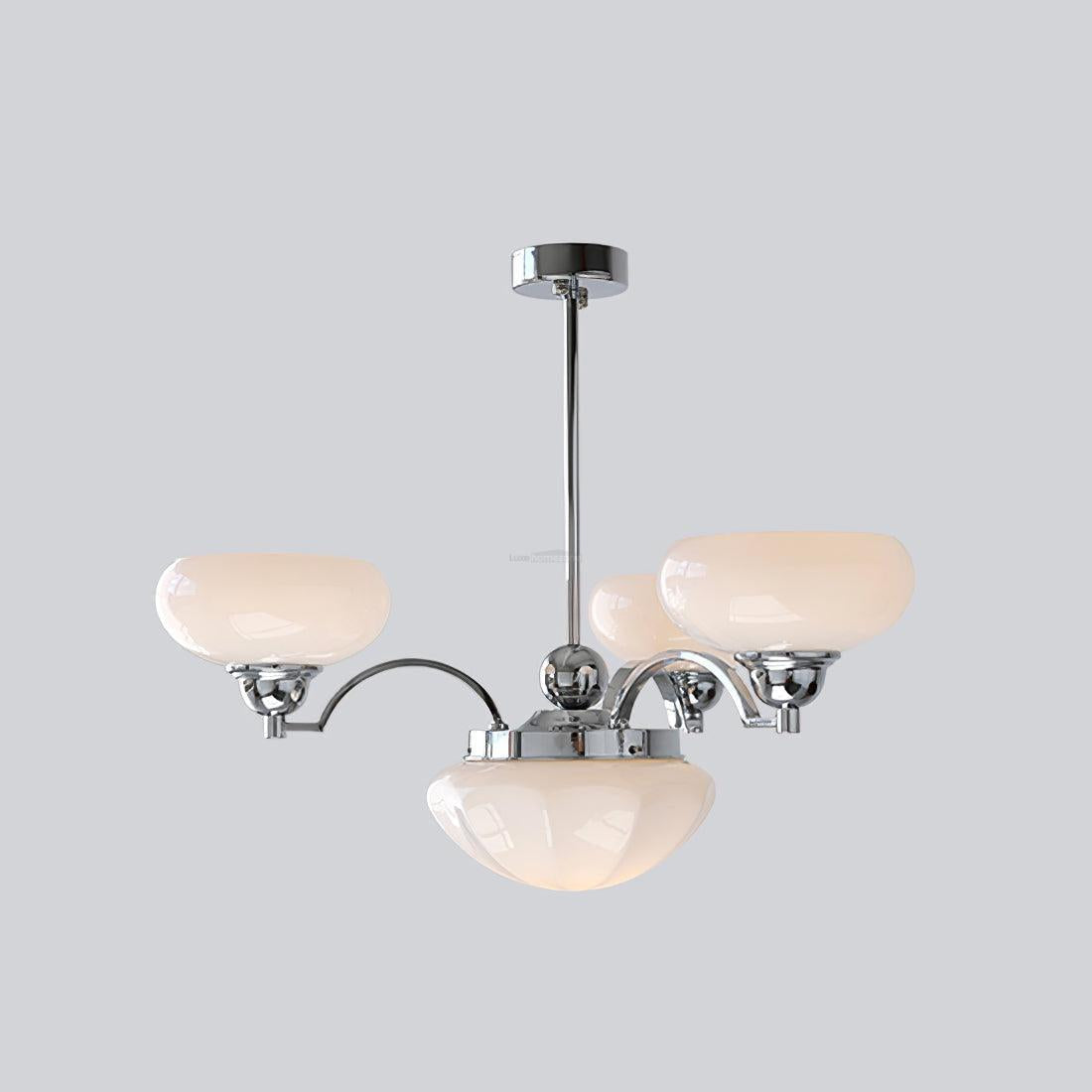 Warre Chandelier ∅ 26.5″ - Bend, Marshmallow Chandelier-1-Luxehomezone