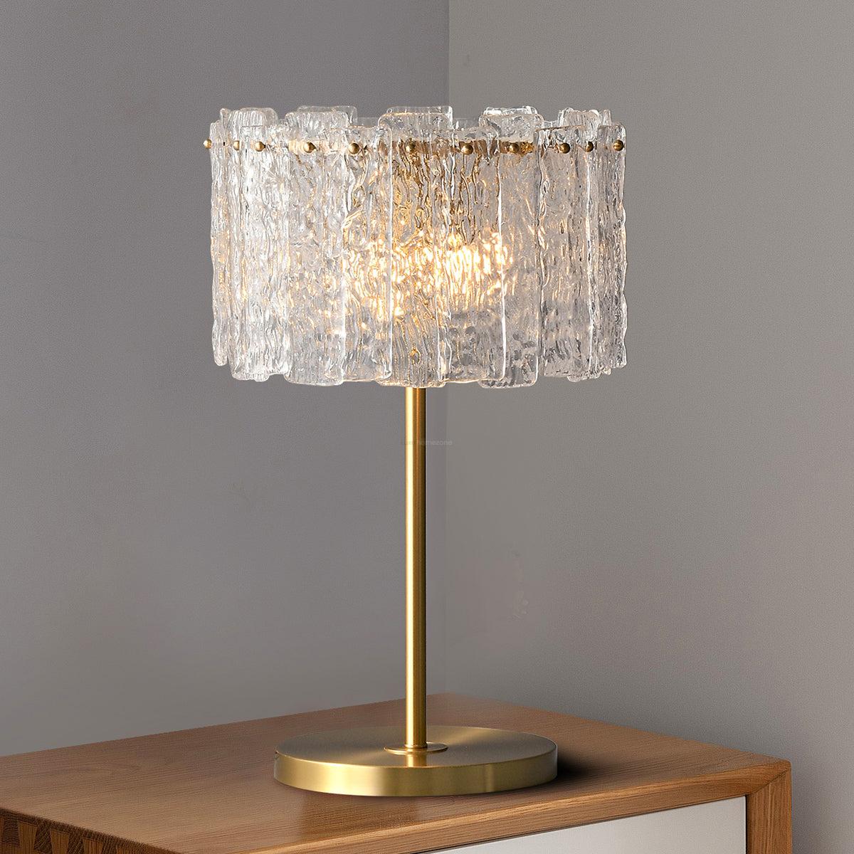 Skylar Table Lamp ∅ 13.7″ - Frosted-1-Luxehomezone