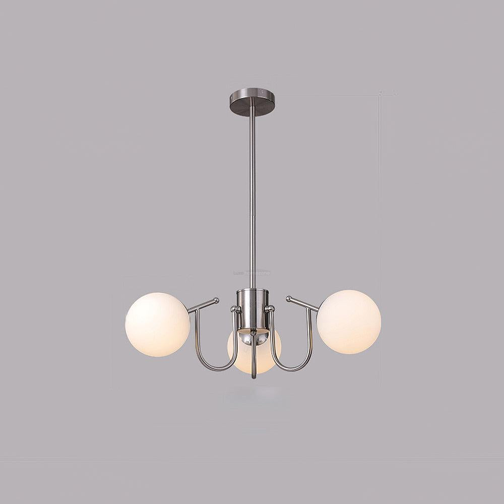 Angle Glass andelier with 3/5/6 heads - Bend-1-Luxehomezone