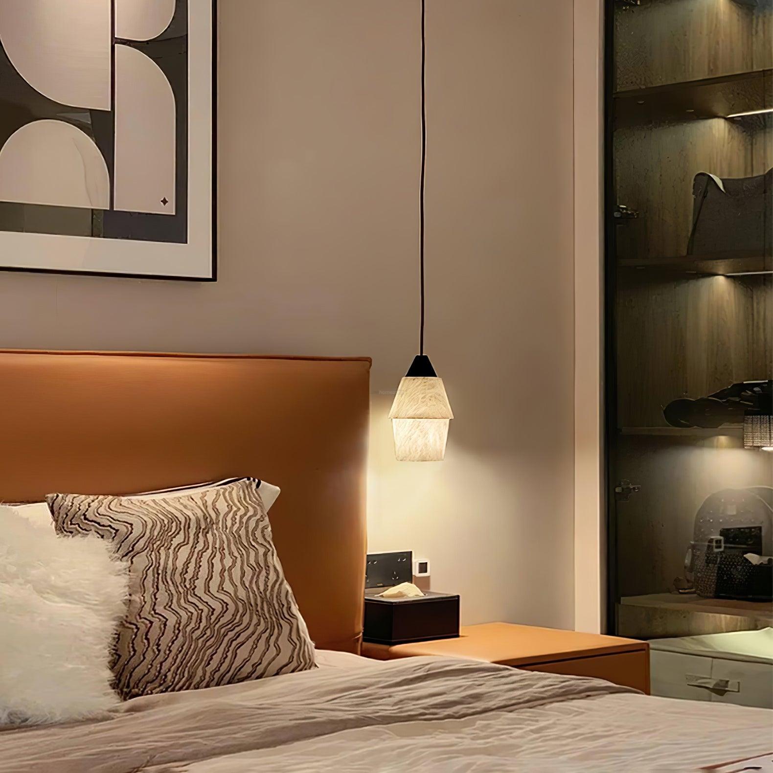 TEN MA DO Alabaster Pendant Light - Alabaster, Alabaster Pendant-1-Luxehomezone