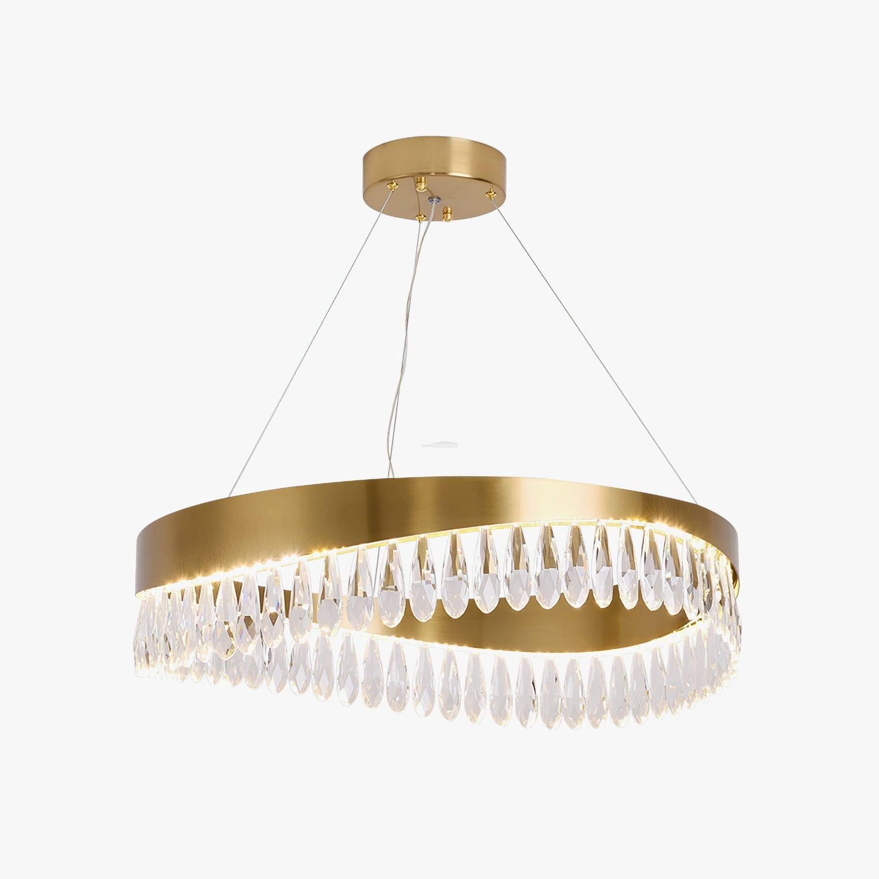 Crystal Sticks Round Chandelier - Luxehomezone