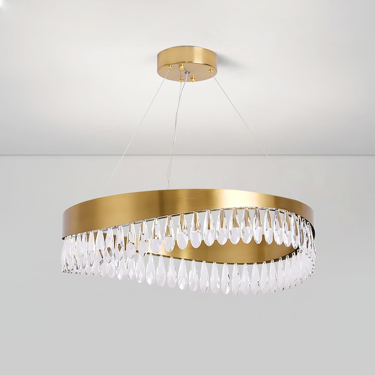 Crystal Sticks Round Chandelier - Luxehomezone