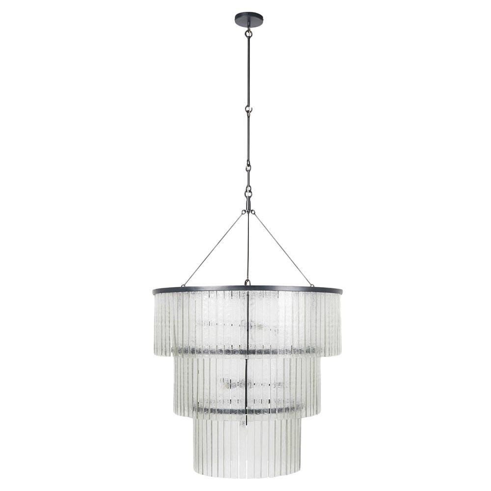 Fiora Industrial Cascading Round Chandelier
