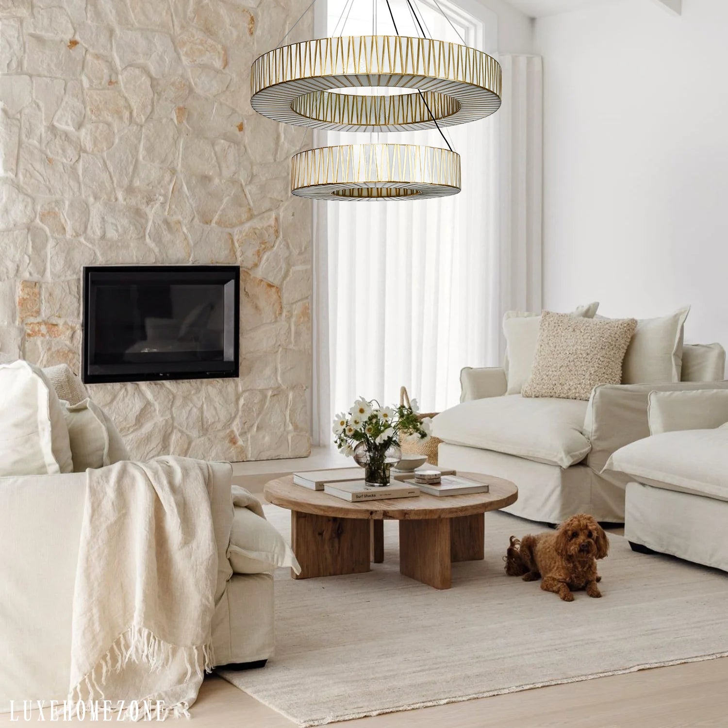 Jeunet 2-Tier Round Chandelier