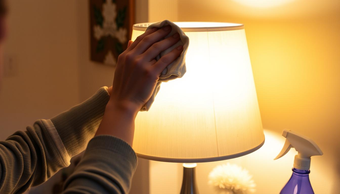How to clean lamp shades