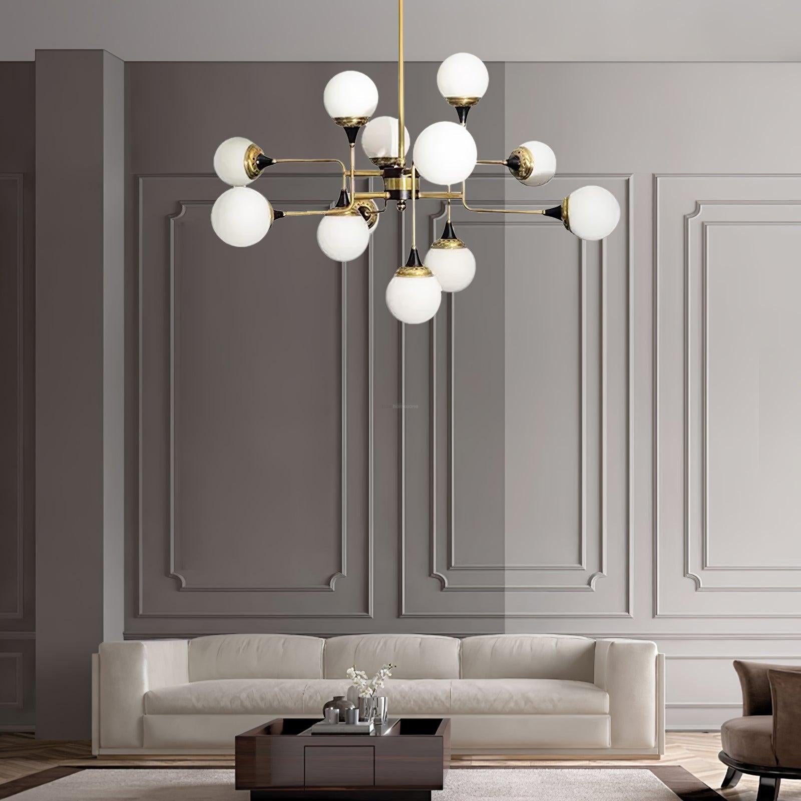 Stilnovo Chandelier with 12/16/24 heads - Frown-1-Luxehomezone