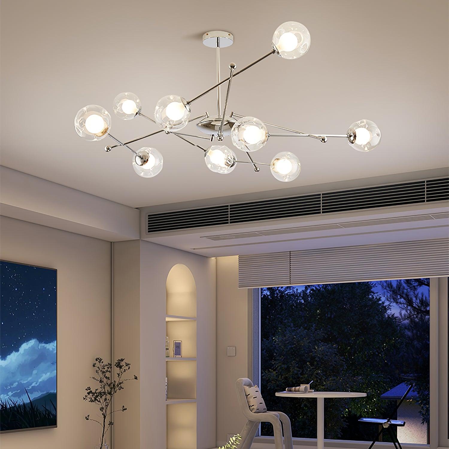 Westlife Sputnik Chandelier with 6/8/10 heads - Luxehomezone