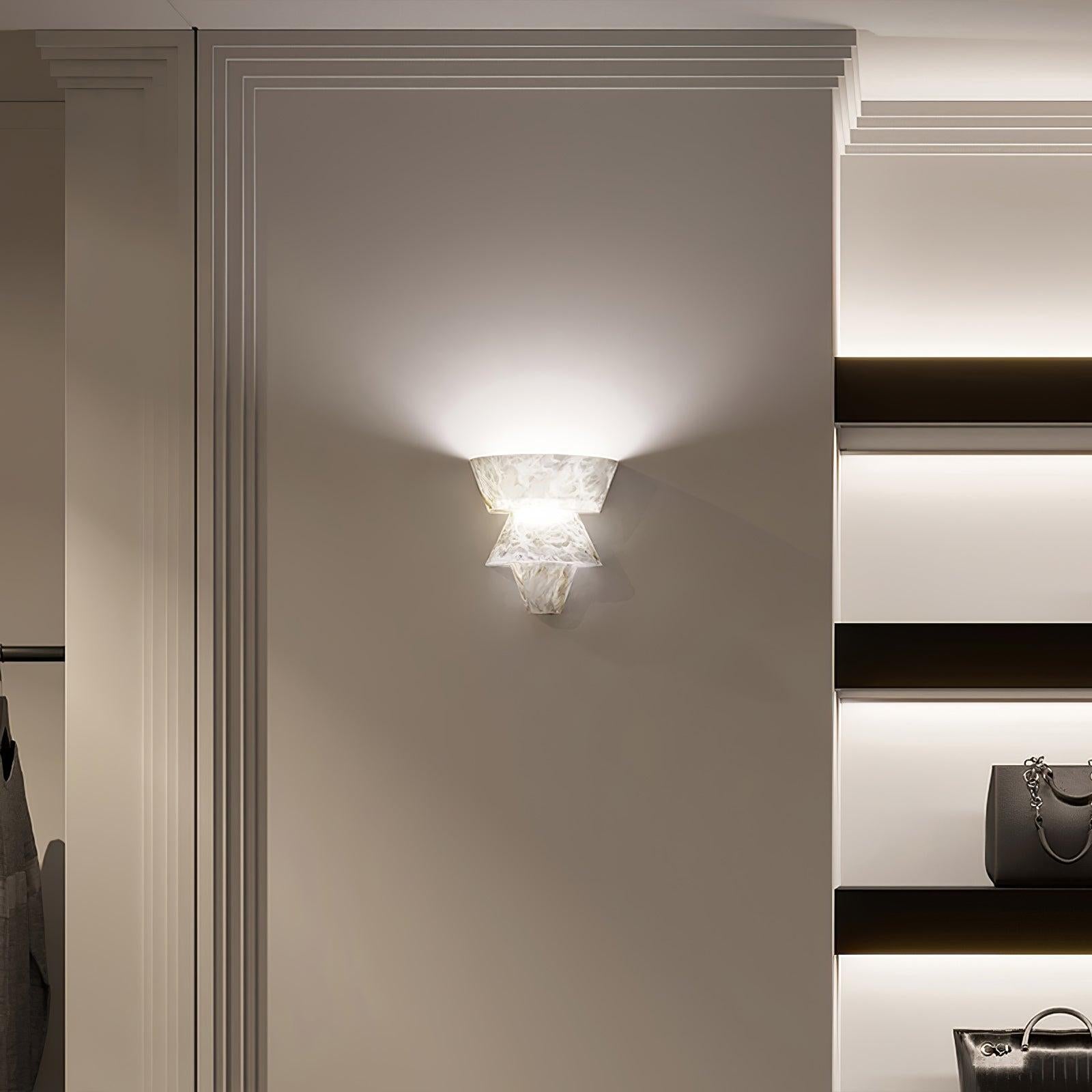 Laboratory Wall Sconce - Alabaster, Alabaster Wall Lamp-1-Luxehomezone
