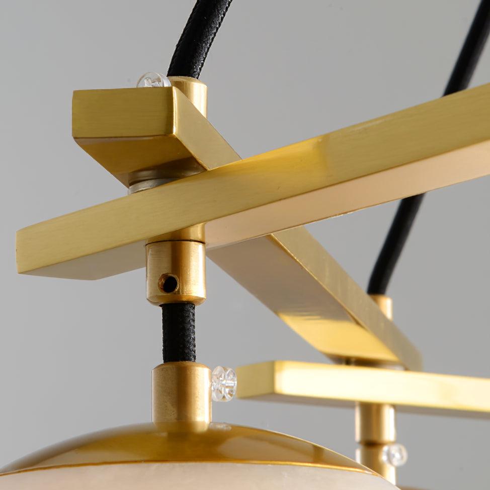 Alabaster Modern Round Ball Chandelier - Alabaster, Alabaster Chandelier, Alabaster lightings, Ball, Bedroom, brass, brass chandeliers, CCCC, Chandelier, Dining & Kitchen, Dining Room, foyer, Hotel, Living Room, metal, Modern, Round-1-Luxehomezone