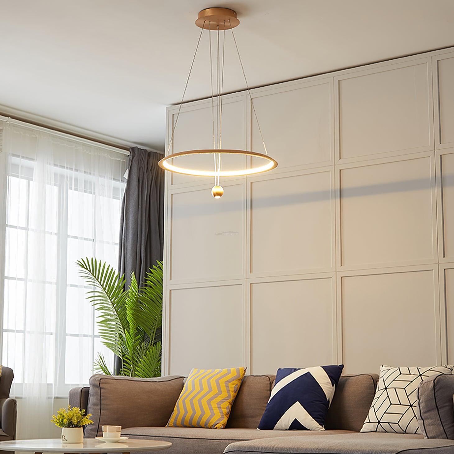 Circular LED Chandelier ∅ 23.6″ - ring-1-Luxehomezone