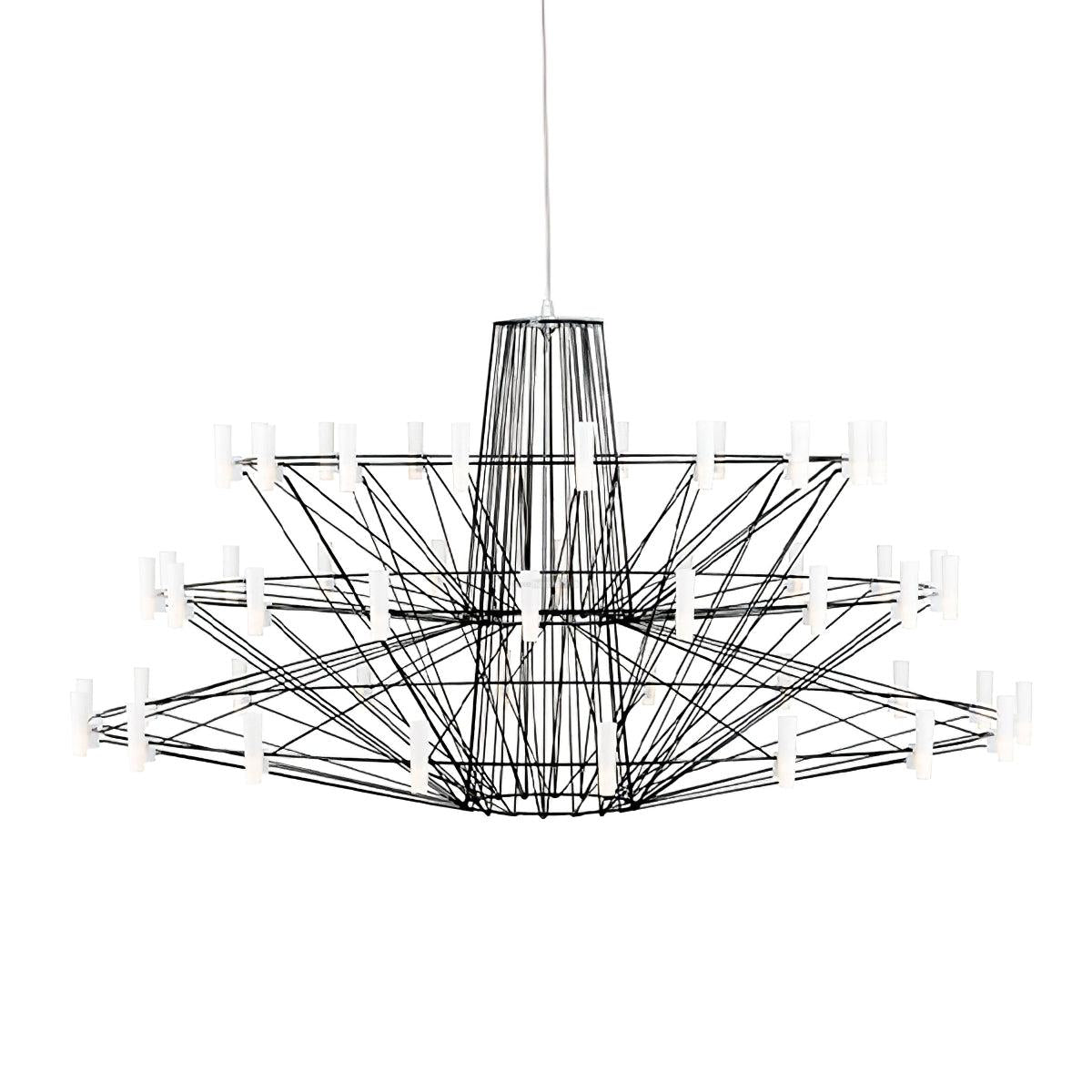 Sky Ballet Candle Chandelier ∅ 33.5″ ~∅ 39.8″ - Candle-1-Luxehomezone