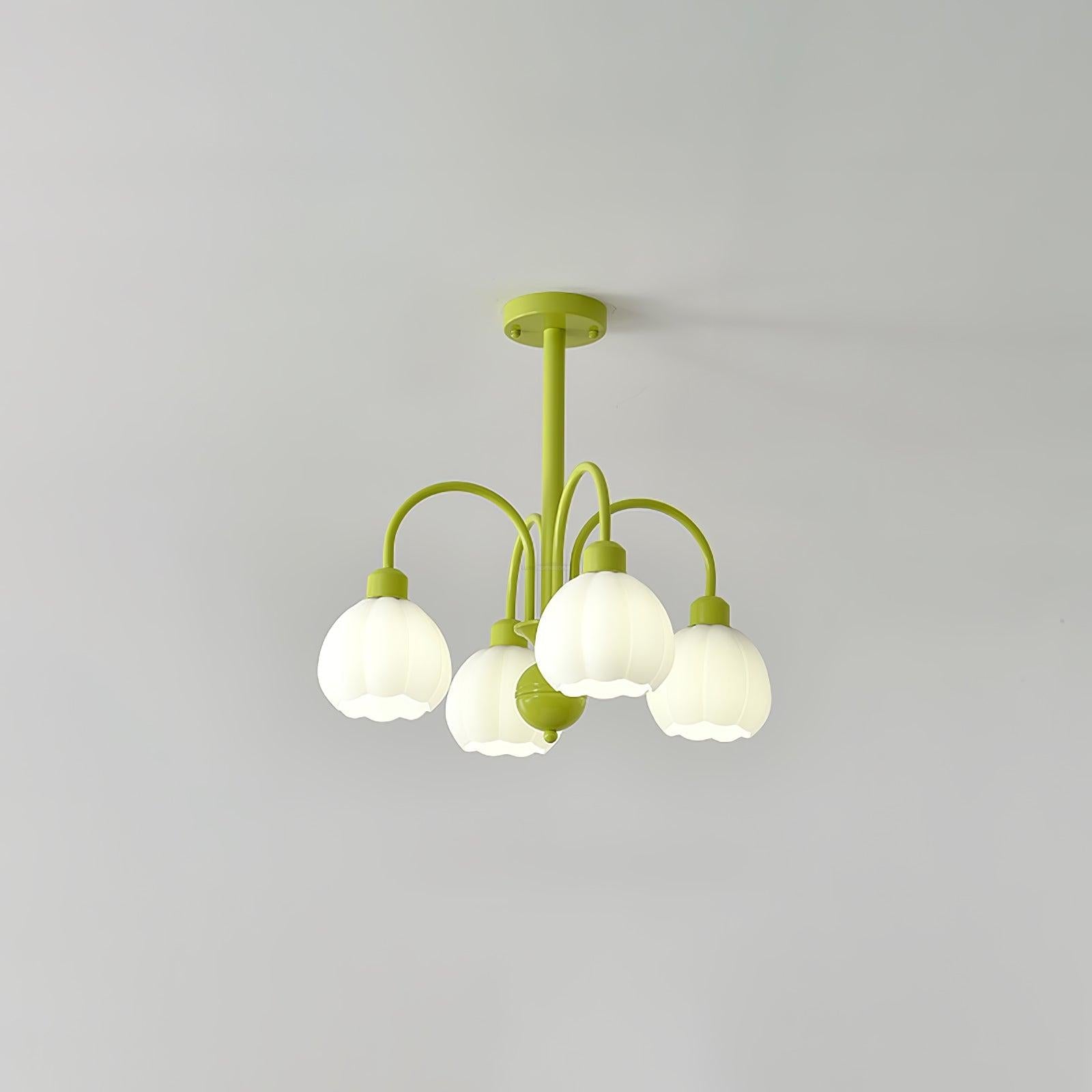 Cream Pumpkin Ball Chandelier with 4/5/6/8 heads - Zahara-1-Luxehomezone