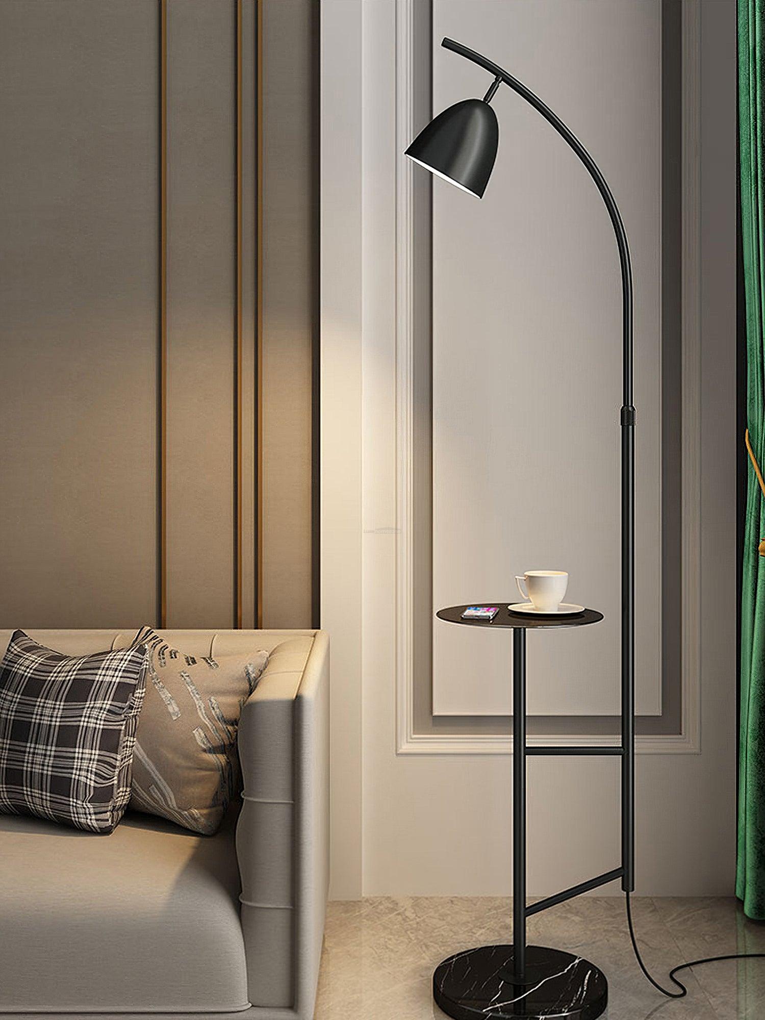 Rani Floor Lamp W 13.8″ - Bent-1-Luxehomezone