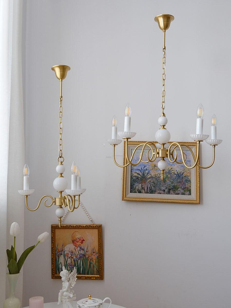 Candle Style Carlita Chandelier with 3/5 heads - Candle-1-Luxehomezone